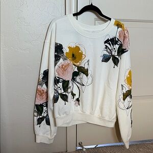 Anthropologie - PILCRO Nikki Floral Print Sweatshirt